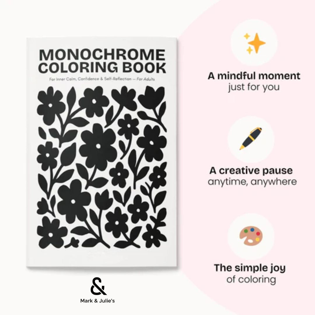 One Color Coloring Book for Inner Calm & Self-Reflection