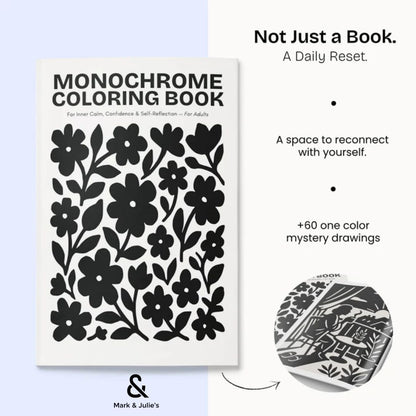 One Color Coloring Book for Inner Calm & Self-Reflection