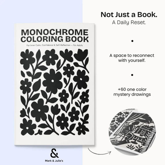 One Color Coloring Book for Inner Calm & Self-Reflection