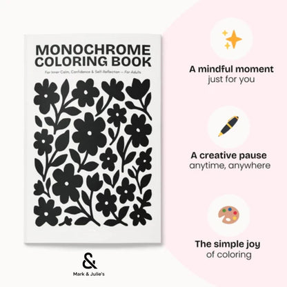One Color Coloring Book for Inner Calm & Self-Reflection