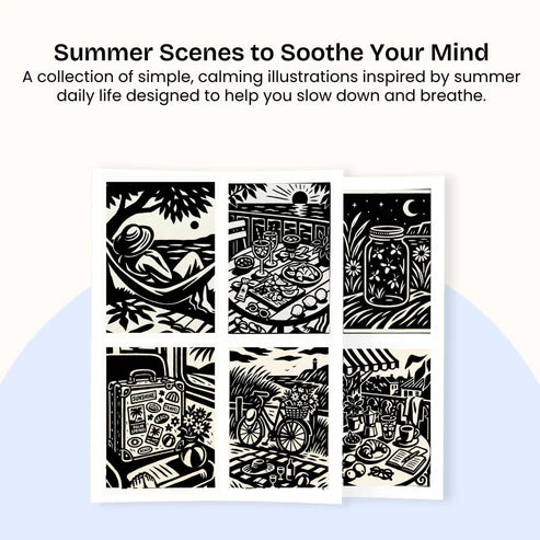 One Color Coloring Book - Summer Edition