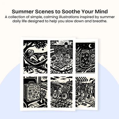 One Color Coloring Book - Summer Edition