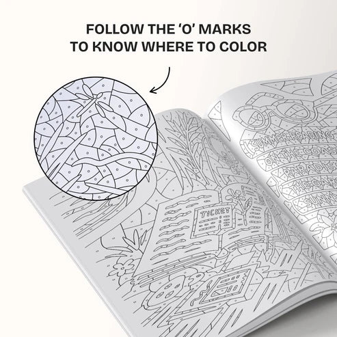 One Color Coloring Book for Inner Calm & Self-Reflection